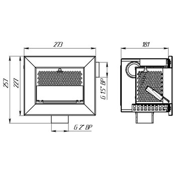 plan skimmer inox panier avant