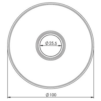 BUSE DE REFOULEMENT INOX PLATE 1½"