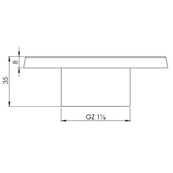 BUSE DE MASSAGE INOX PLATE AIR-EAU MONOJET 1½"