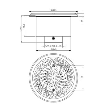 FLAT STAINLESS STEEL SUCTION NOZZLE