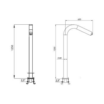 KIT DE FIXATION - CANON A EAU / CASCADE