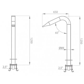 KIT DE FIXATION - CANON A EAU / CASCADE