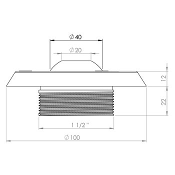 plan buse de refoulement inox
stainless steel inflow nozzle plan