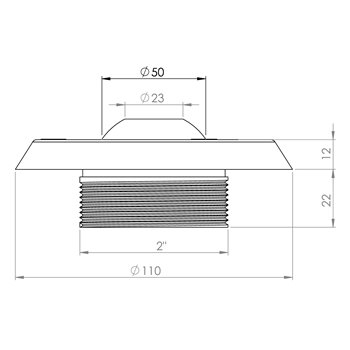 schéma buse de refoulement inox
stainless steel inflow nozzle schema